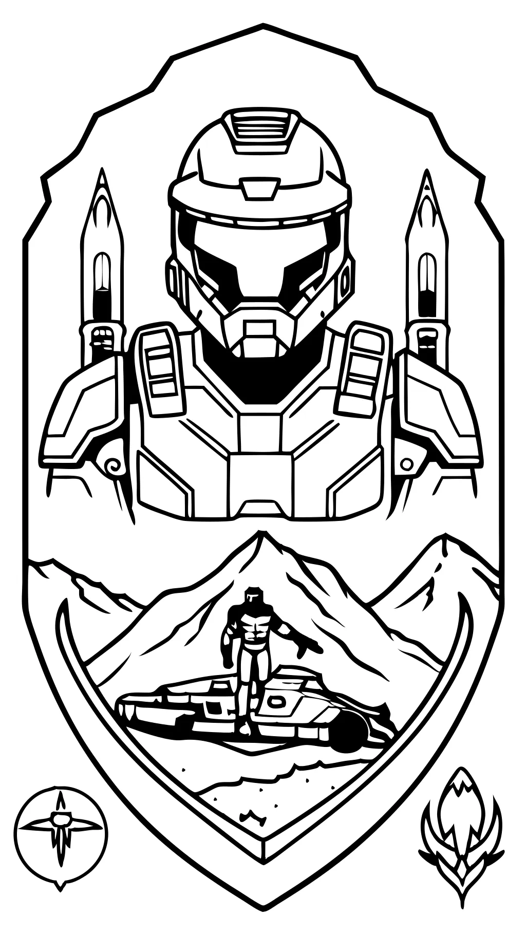 halo coloring pages to print